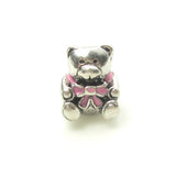 Silver Charms Genuine Official Brand Beads Mixed MOM Love Heart Beads Pink Bear Lucky Cat Book Design