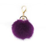 Fashion Rabbit Chain / Fur Ball Cell Phone Car Keychain / Handbag Charm Key Chains Ring Pom Poms Hair Bulb + Pendant