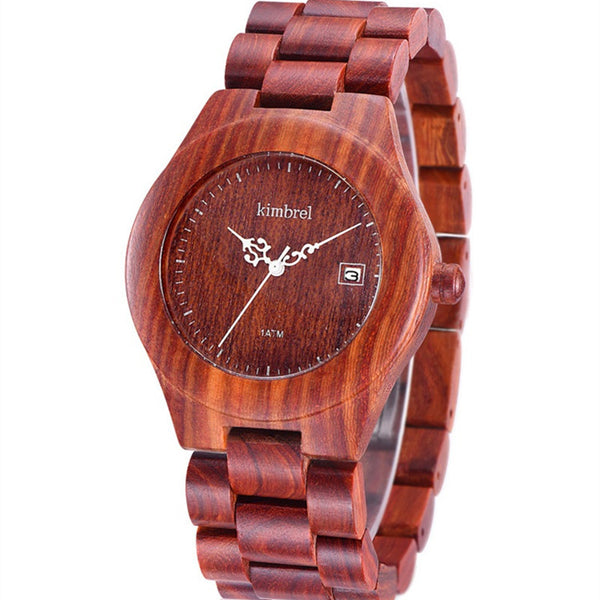 Fashion Brand Women Wooden Watch New Year Gift Bangle Quartz Watch