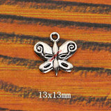 Mixed Tibetan Silver Plated Butterfly Dragonfly Charm Pendant for Bracelet