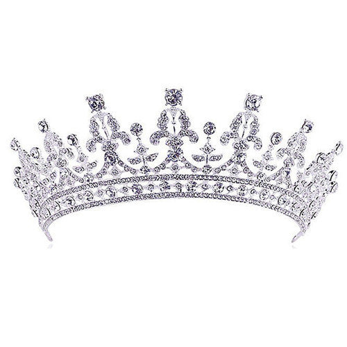 Luxury Bridal Crystal Tiara Crowns Princess Queen Pageant Prom Rhinestone Wedding Hair Accessory