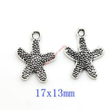 10pcs Mixed Tibetan Silver Plated Cat Soccer Tree of Life Charms Pendants