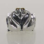 Silver Charm Hearts Panda Pixie European Charms Silver Beads For Snake Chain Bracelet