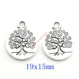 10pcs Mixed Tibetan Silver Plated Cat Soccer Tree of Life Charms Pendants