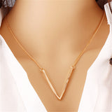 Ethnic Gold Coin Leaves Triangle Bar Round Necklace